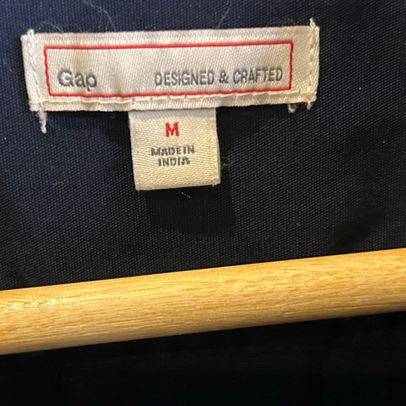 Gap Designed & Crafted Navy Long Shirt Dress Utility Workwear Medium - Picture 3 of 4